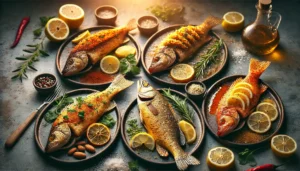 Broiled Walleye Fish